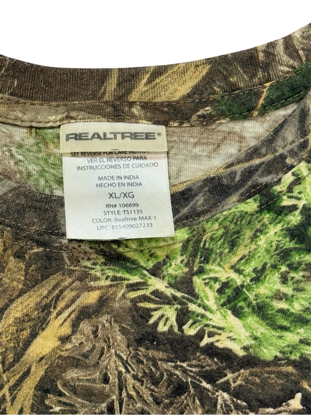 Realtree MAX-1 Camo Graphic Logo T-Shirt | XL - Picture 7 of 8